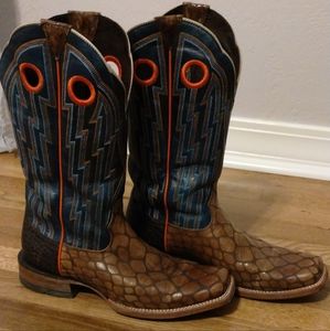 Ariat Western Cowboy Boots Mens Tapadero 13" Wildhorse Tan 10023223 Size 8.5